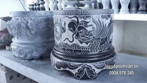 Bát hương đá xanh đẹp chất lượng cao giá hợp lý thiết kế đơn giản