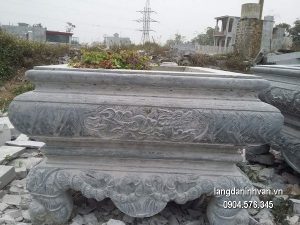 Chậu cảnh bằng đá xanh hoa văn tinh tế chất lượng tốt giá rẻ