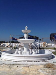 Đài phun nước bằng đá đẹp thiết kế đơn giản giá hợp lý