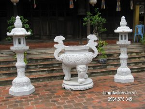 Lư hương đá xanh tự nhiên đẹp nhất chất lượng tốt giá rẻ thiết kế đơn giản