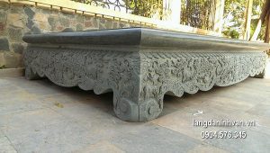 Sập đá xanh chạm khắc tinh xảo chất lượng tốt giá rẻ