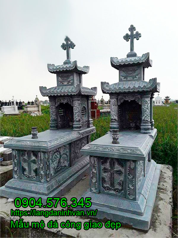 Mẫu mộ đá công gíao đẹp