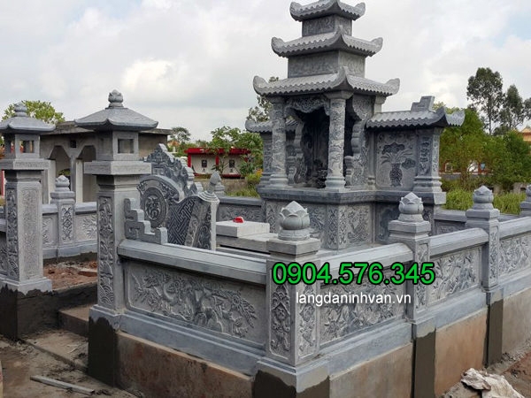 Thiết kế thi công lăng mộ đá xanh ninh vân ninh bình tại thanh hóa