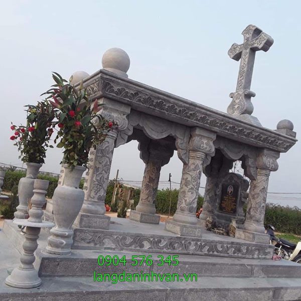 Khu lăng mộ công giáo đẹp hiện đại đơn giản giá rẻ tại Vĩnh Long