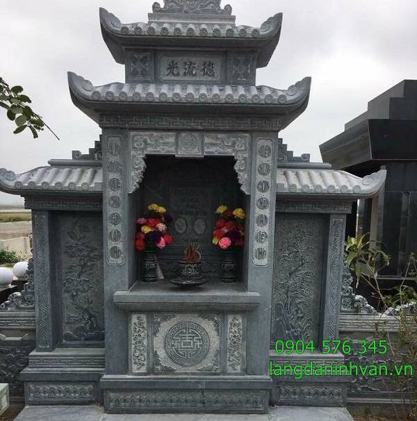 long đình lăng thờ chung lăng thờ bằng đá đẹp tại Bình Định
