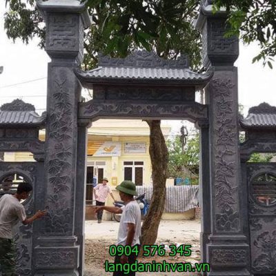 lắp đặt cổng nhà thờ họ chị Họ Nguyễn tại Hải Dương