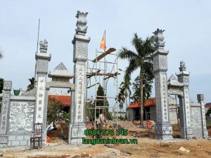 Mẫu cổng nhà thờ họ bằng đá giá rẻ 59