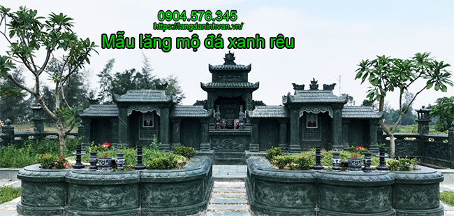 Mẫu lăng mộ đá xanh rêu