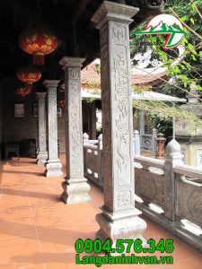 Top 10 mẫu cột hiên đá xanh đen đẹp chạm khắc hoa văn tinh xảo