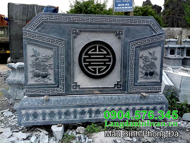 Mẫu bình phong bằng đá đẹp