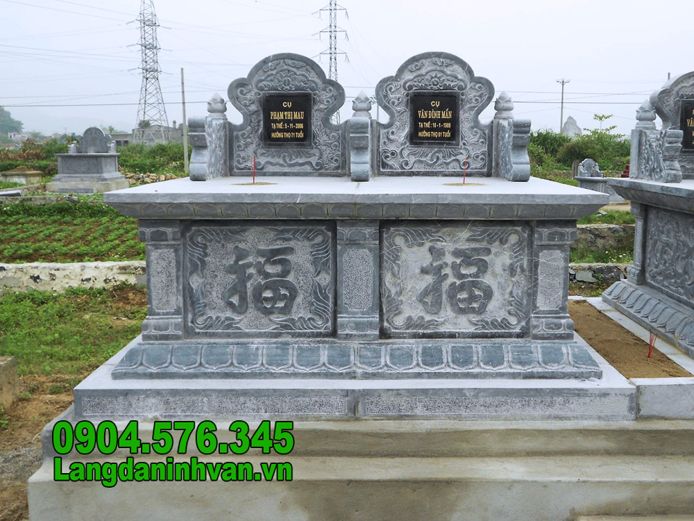 Những mẫu mộ đôi bằng đá mỹ nghệ đẹp nhất Ninh Bình