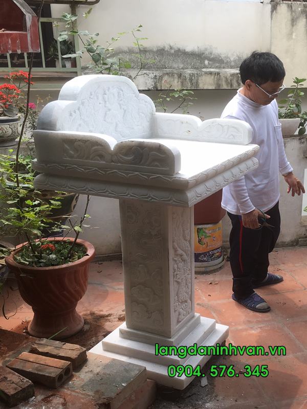 Cây hương đá trắng không mái đẹp hiện đại đơn giản