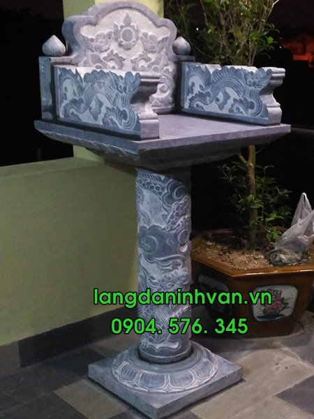 30 Mẫu bàn thờ thiên, am thờ, cây hương bằng đá tự nhiên đẹp nhất