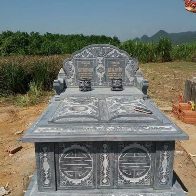 Mẫu mộ đôi bằng đá đẹp tại Quảng Bình