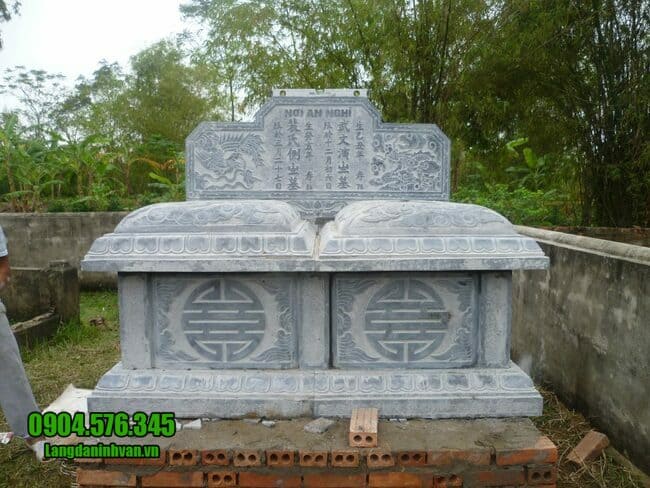 mẫu mộ đá đôi đẹp tại Bình Định