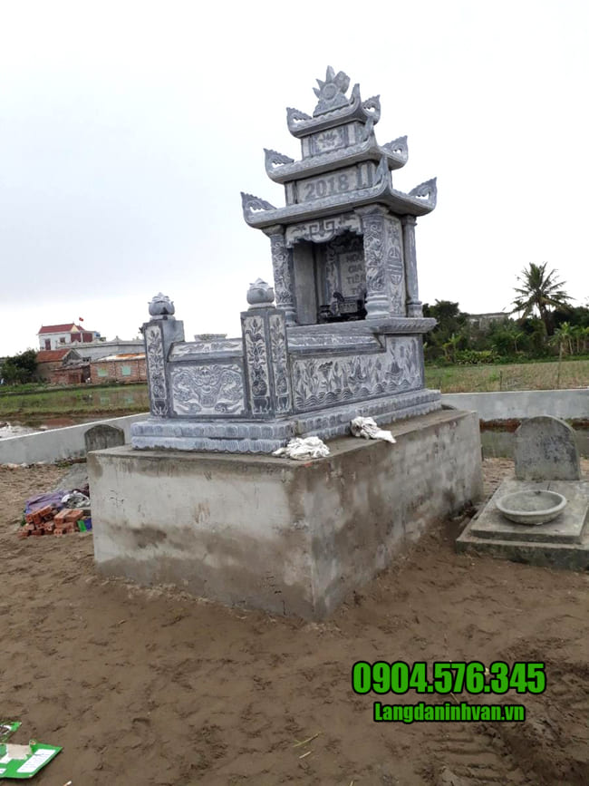Hình ảnh mộ đá đẹp tại Ninh Vân - Ninh Bình
