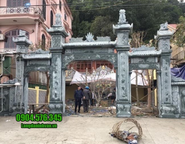 cổng tam quan đá đẹp nhất tại Thái Bình