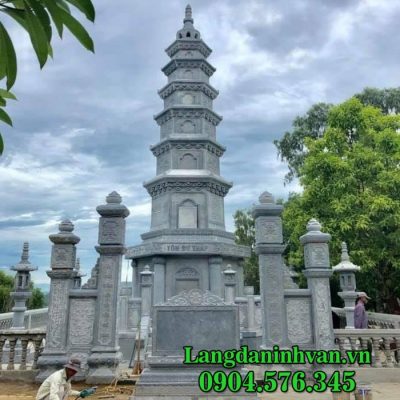 Mộ tháp đá - Mẫu mộ tháp Phật Giáo để hũ tro cốt bằng đá đẹp nhất