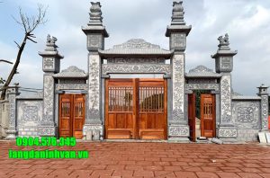 Cổng chùa bằng đá xanh tự nhiên