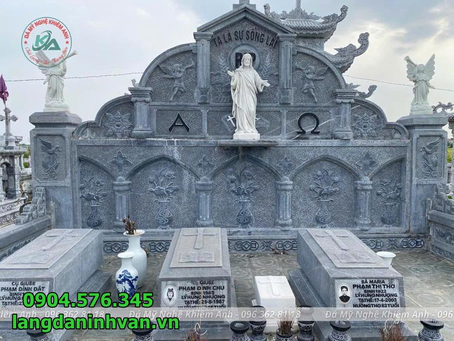 Khu lăng mộ công giáo bằng đá tự nhiên tại hà nam Khu lăng mộ công giáo bằng đá tự nhiên tại hà nam