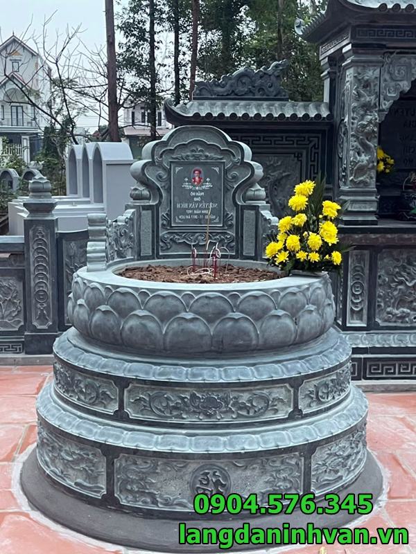 Mộ tròn bằng đá tự nhiên đẹp Mộ tròn bằng đá tự nhiên đẹp